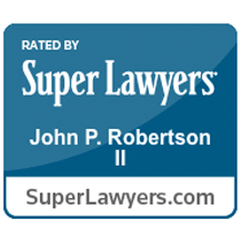 Rated By Super Lawyers | John P. Robertson II | SuperLayers.com